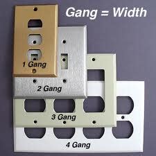 what does 1 gang mean when talking about electrical boxes|single gang box.